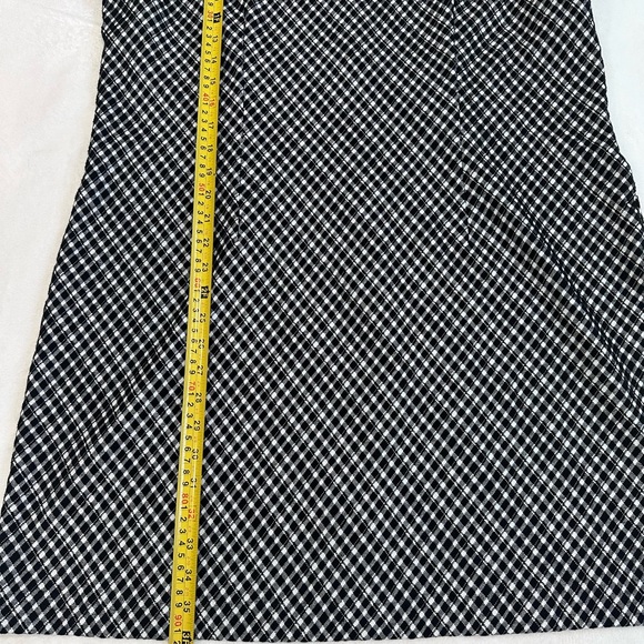 SPANX Jacquard Ponte Plaid Black White Mini Dress Size 1X Long Sleeve EUC - Picture 3 of 13